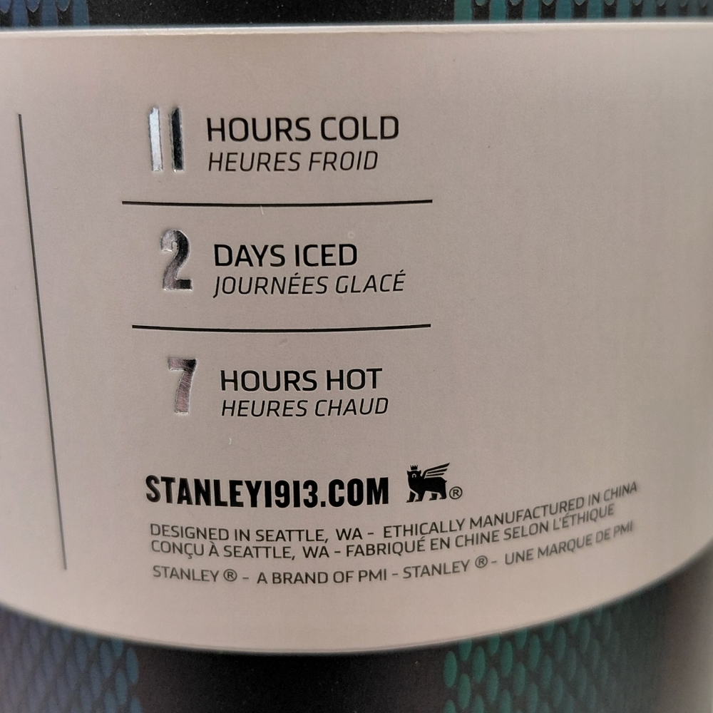NEW Stanley Flowstate 40oz Quencher H2.0 Tumbler Iridescent Black Plaid - Picture 6 of 12